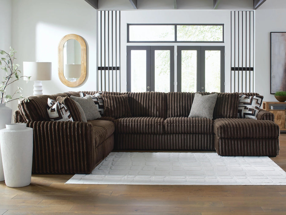 Midnight-Madness Sectional with Chaise