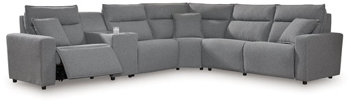Modmax Reclining Sectional with Console - Alexander's Furniture (Blairsville, GA)