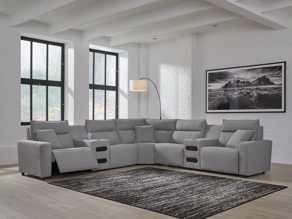 Modmax II Power Reclining Sectional with Audio Consoles - Alexander's Furniture (Blairsville, GA)