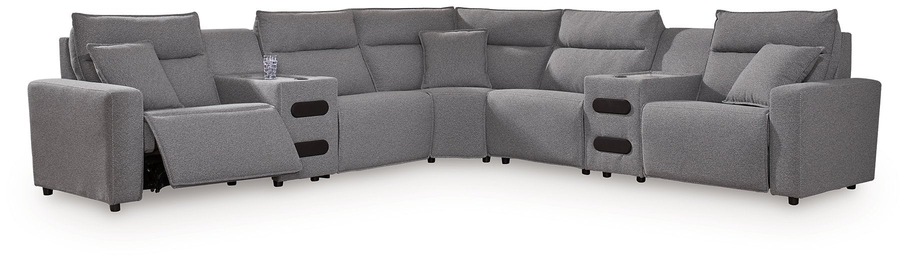 Modmax II Power Reclining Sectional with Audio Consoles - Alexander's Furniture (Blairsville, GA)