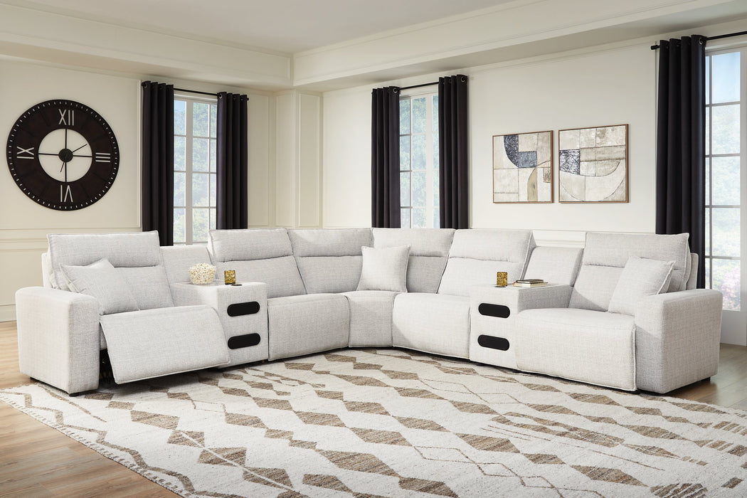 Modmax II Power Reclining Sectional with Audio Consoles - Alexander's Furniture (Blairsville, GA)