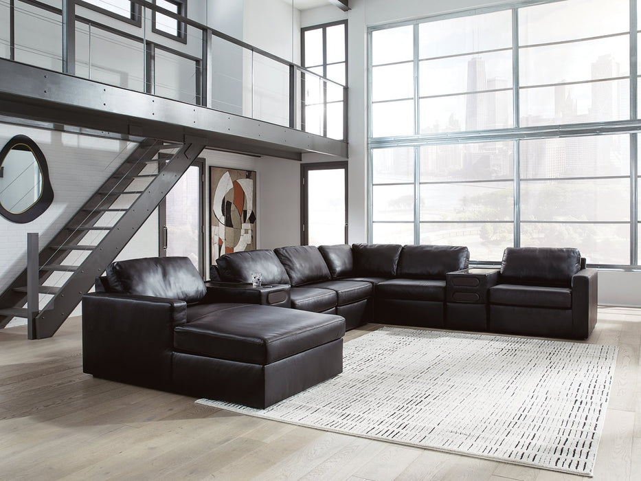 Modmax II Sectional with Chaise and Audio Consoles - Alexander's Furniture (Blairsville, GA)