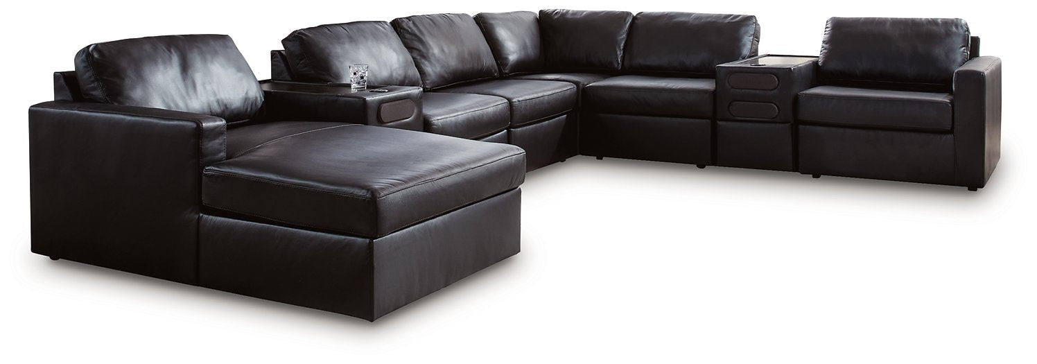 Modmax II Sectional with Chaise and Audio Consoles - Alexander's Furniture (Blairsville, GA)