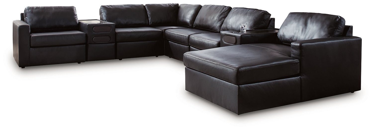 Modmax II Sectional with Chaise and Audio Consoles - Alexander's Furniture (Blairsville, GA)