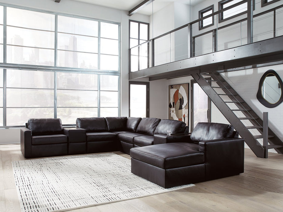 Modmax II Sectional with Chaise and Storage Consoles - Alexander's Furniture (Blairsville, GA)