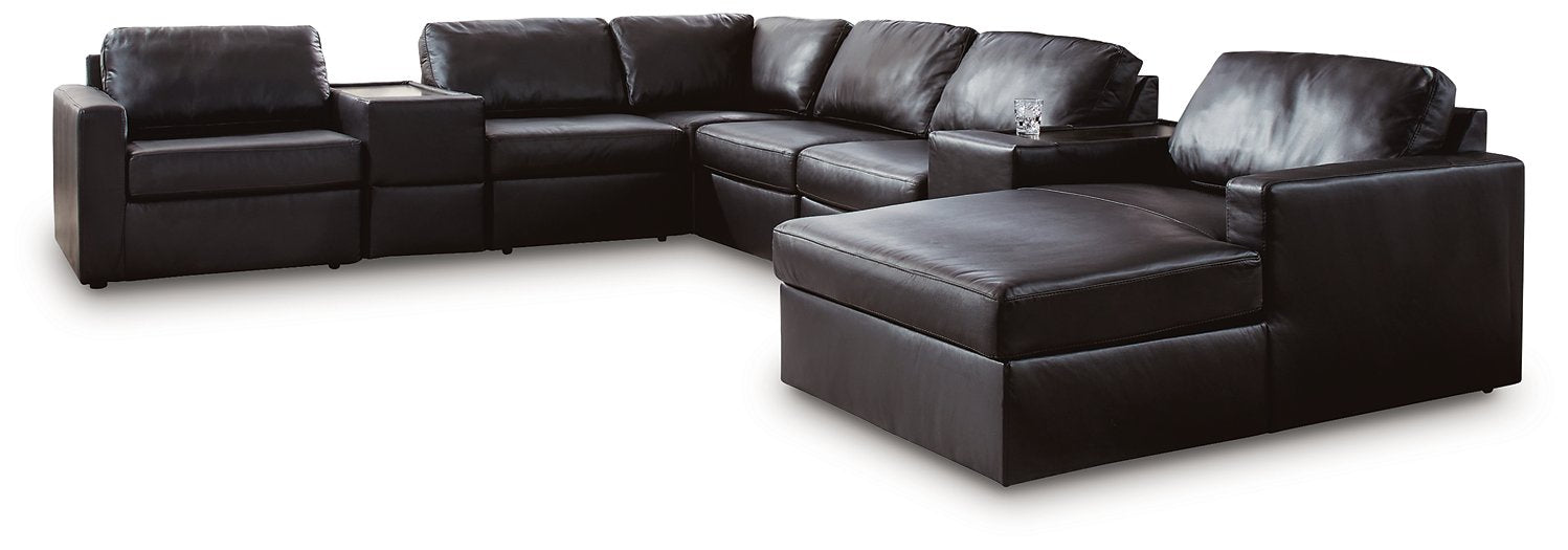Modmax II Sectional with Chaise and Storage Consoles - Alexander's Furniture (Blairsville, GA)