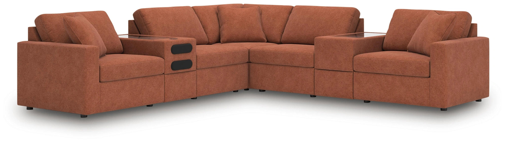 Modmax Balanced Sectional with Audio and Storage Consoles