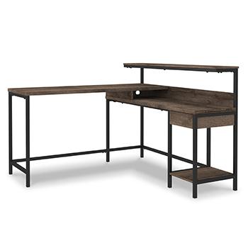 Arlenbry Home Office L-Desk with Storage - Alexander's Furniture (Blairsville, GA)