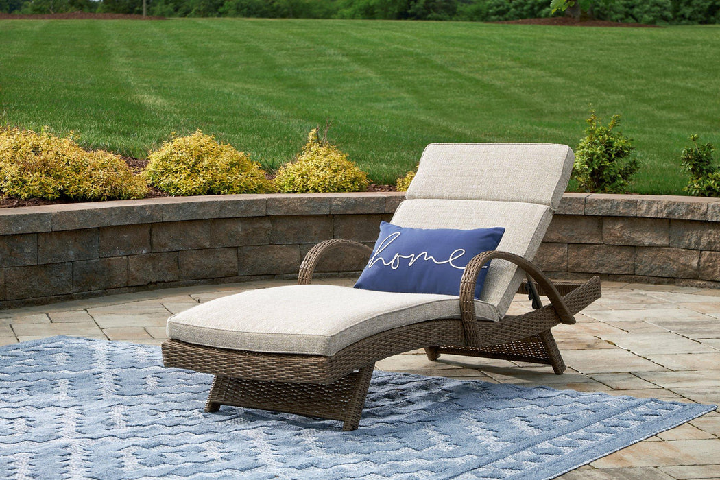 Beachcroft Outdoor Chaise Lounge with Cushion - Alexander's Furniture (Blairsville, GA)