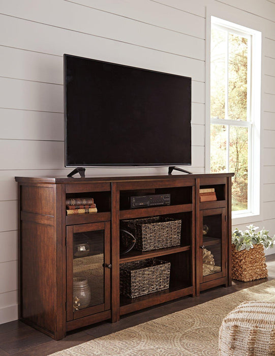 Harpan 72" TV Stand with Electric Fireplace