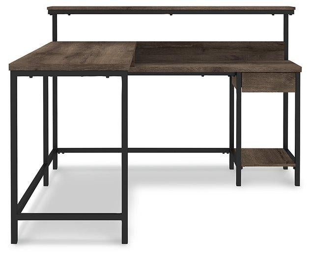 Arlenbry Home Office L-Desk with Storage - Alexander's Furniture (Blairsville, GA)