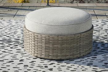 Calworth Outdoor Ottoman with Cushion