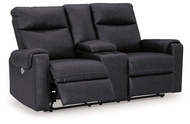 Axtellton Power Reclining Loveseat with Console - Alexander's Furniture (Blairsville, GA)