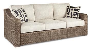 Beachcroft Outdoor Sofa, Lounge Chairs and Fire Pit - Alexander's Furniture (Blairsville, GA)