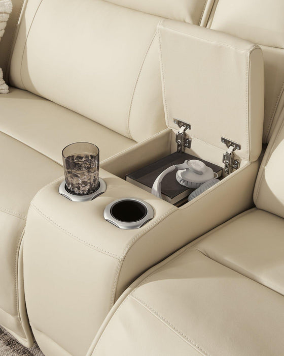 Double Deal Reclining Sectional with Console - Alexander's Furniture (Blairsville, GA)