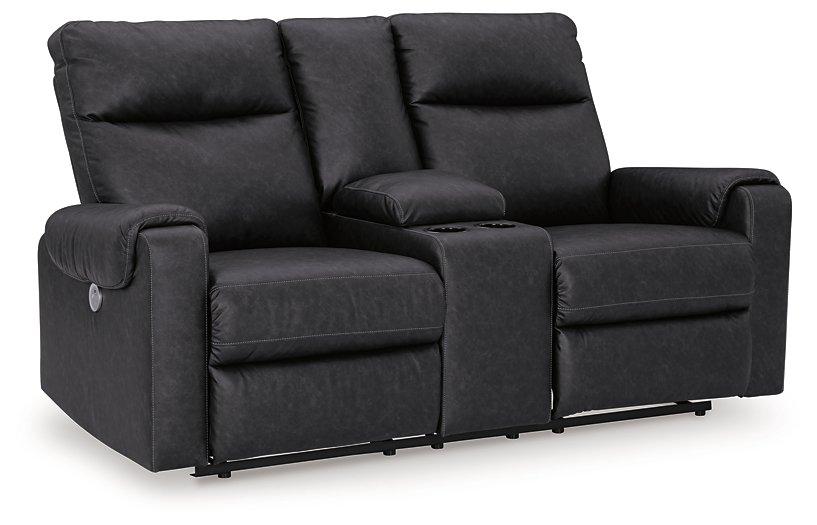 Axtellton Power Reclining Loveseat with Console - Alexander's Furniture (Blairsville, GA)