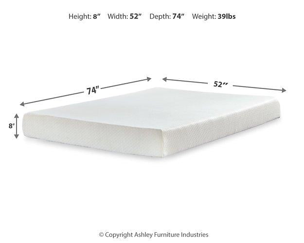 Chime 8 Inch Memory Foam Mattress in a Box - Alexander's Furniture (Blairsville, GA)