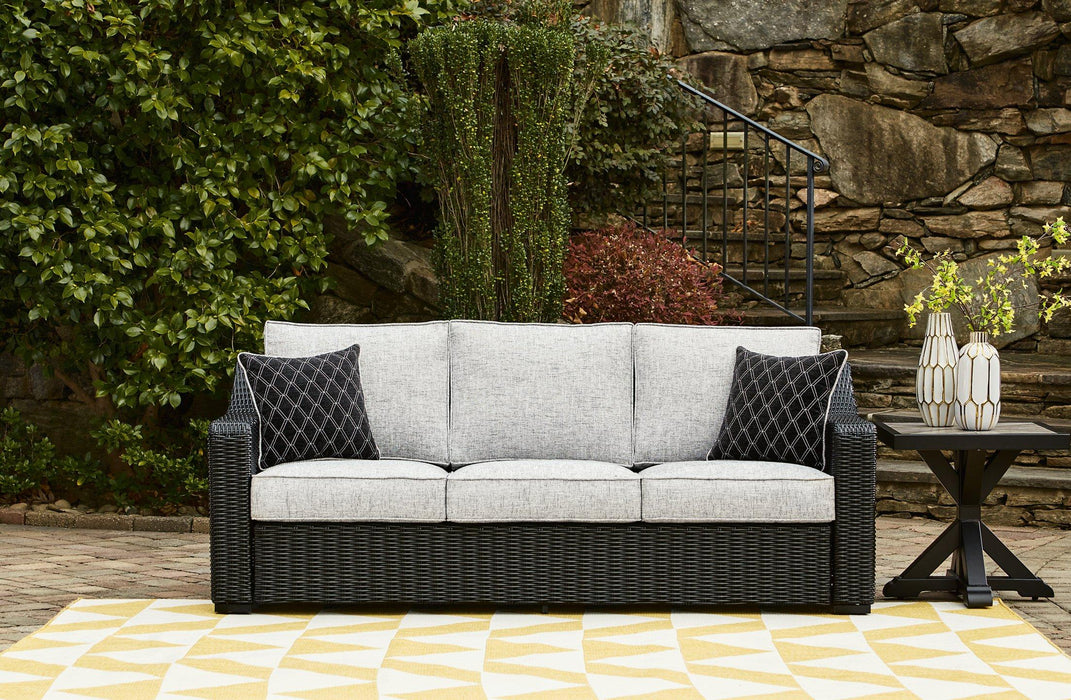 Beachcroft Outdoor Sofa with Cushion - Alexander's Furniture (Blairsville, GA)