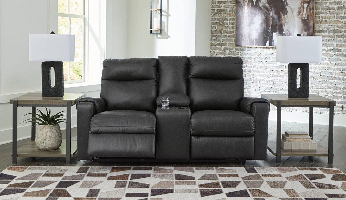 Axtellton Power Reclining Loveseat with Console - Alexander's Furniture (Blairsville, GA)