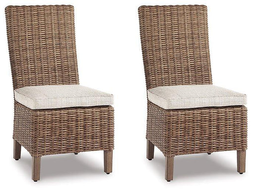 Beachcroft Outdoor Side Chair with Cushion (Set of 2) - Alexander's Furniture (Blairsville, GA)