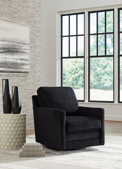 Icaman Swivel Accent Chair - Alexander's Furniture (Blairsville, GA)