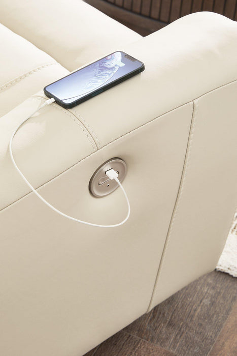 Dahlmoore Power Reclining Loveseat with Console - Alexander's Furniture (Blairsville, GA)