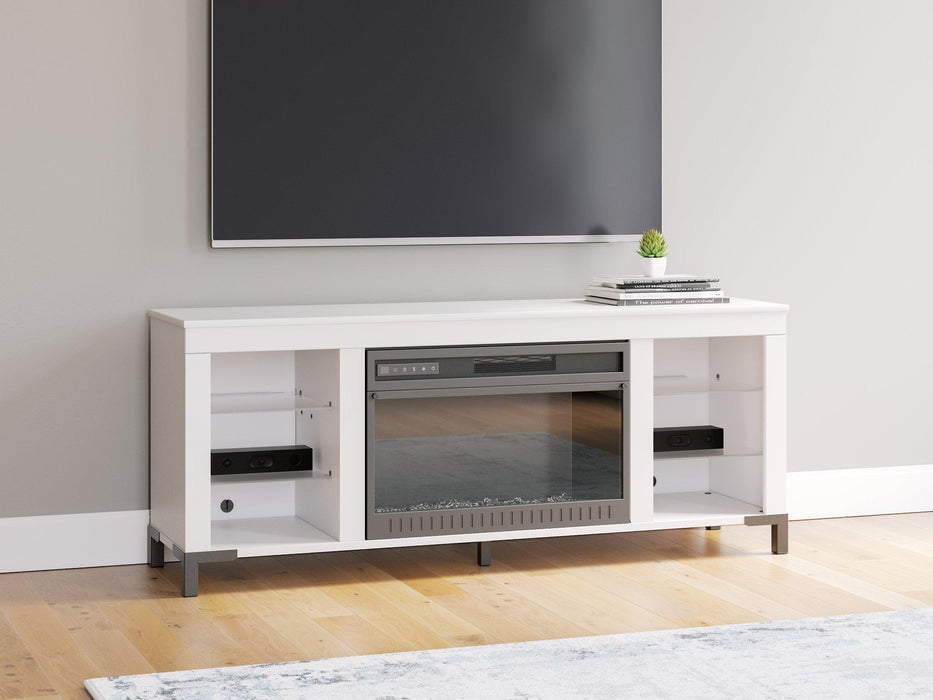 Brollevi 60" TV Stand with Electric Fireplace - Alexander's Furniture (Blairsville, GA)