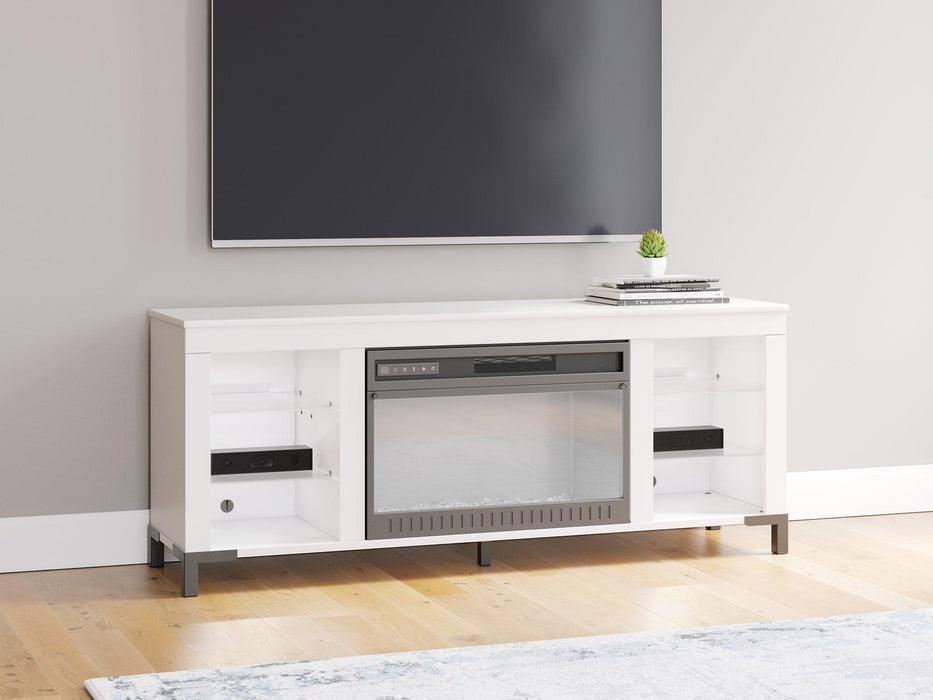 Brollevi 60" TV Stand with Electric Fireplace - Alexander's Furniture (Blairsville, GA)
