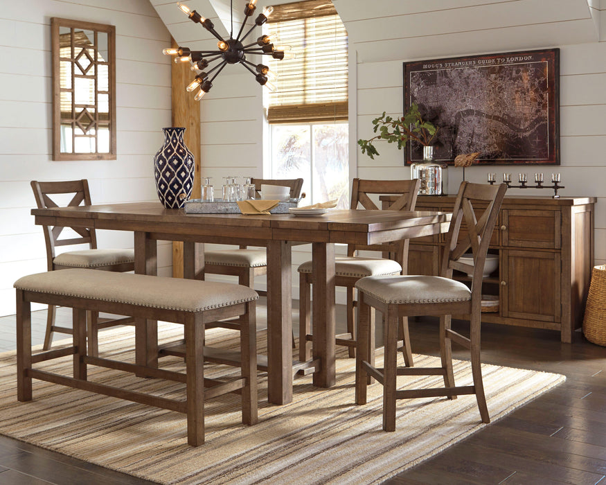 Moriville Counter Height Dining Set - Alexander's Furniture (Blairsville, GA)