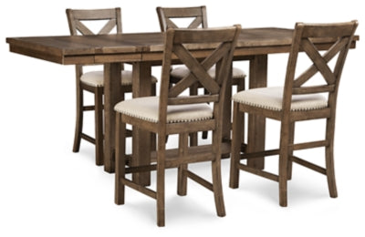 Moriville Counter Height Dining Set - Alexander's Furniture (Blairsville, GA)