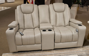 Elevate Edges Glider Reclining Loveseat with Console - Alexander's Furniture (Blairsville, GA)