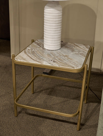 Manor Stone End Table - Alexander's Furniture (Blairsville, GA)
