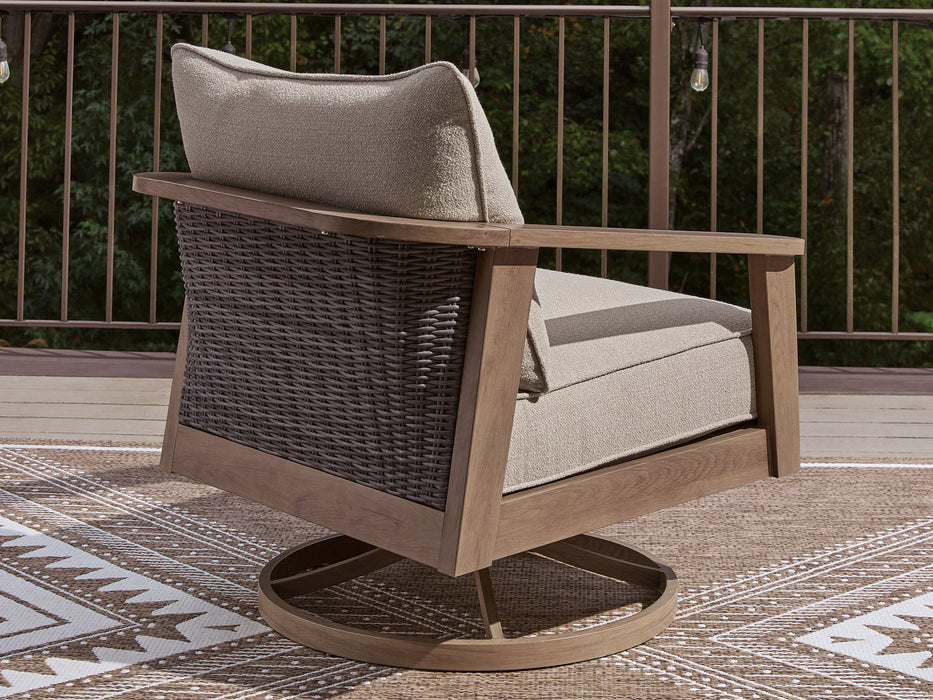 Harmony Headlands Outdoor Swivel Lounge with Cushion - Alexander's Furniture (Blairsville, GA)