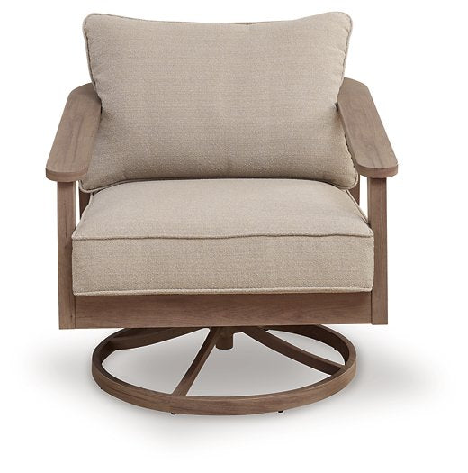 Harmony Headlands Outdoor Swivel Lounge with Cushion - Alexander's Furniture (Blairsville, GA)
