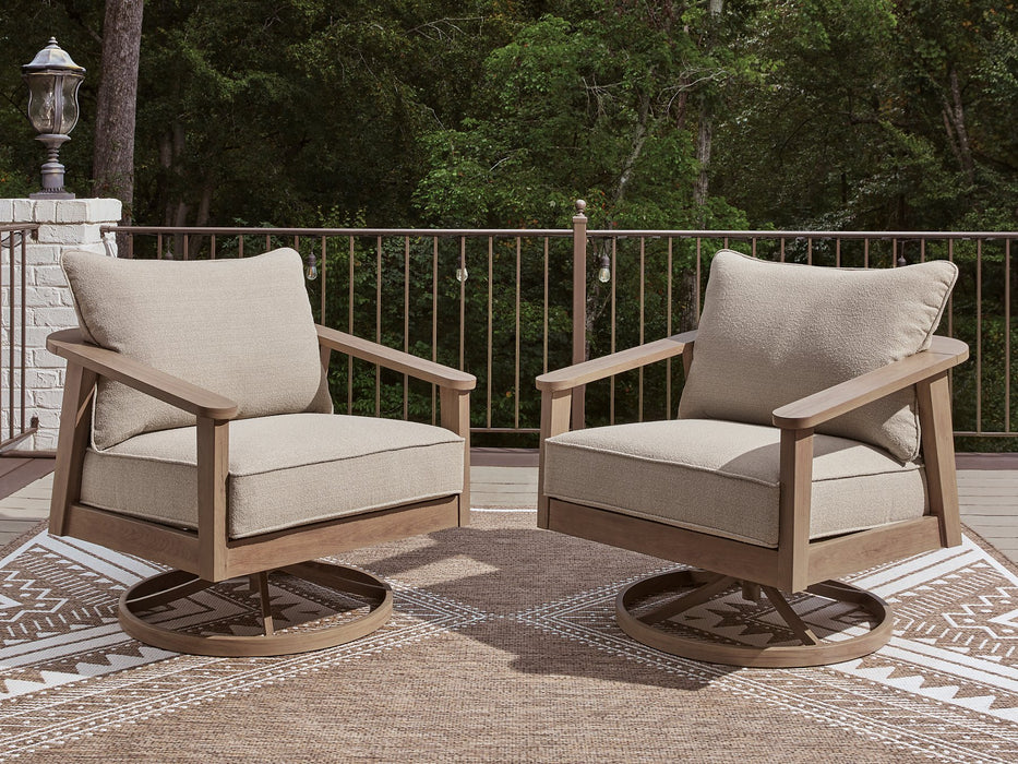 Harmony Headlands Outdoor Swivel Lounge with Cushion - Alexander's Furniture (Blairsville, GA)