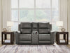 Bleckley Power Reclining Loveseat with Console - Alexander's Furniture (Blairsville, GA)