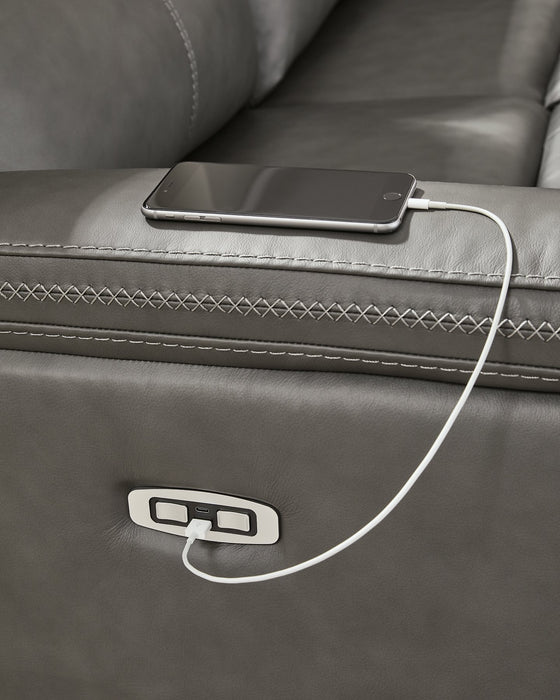 Bleckley Power Reclining Sectional - Alexander's Furniture (Blairsville, GA)