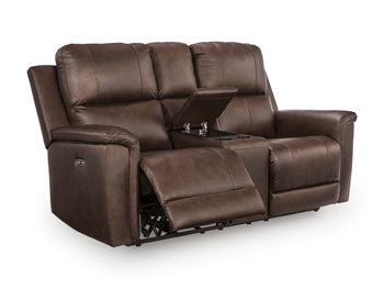 Bleckley Power Reclining Loveseat with Console - Alexander's Furniture (Blairsville, GA)