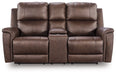 Bleckley Power Reclining Loveseat with Console - Alexander's Furniture (Blairsville, GA)