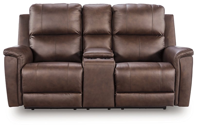 Bleckley Power Reclining Loveseat with Console - Alexander's Furniture (Blairsville, GA)