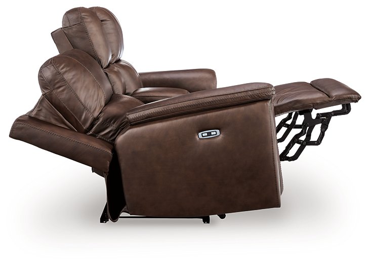 Bleckley Power Reclining Loveseat with Console - Alexander's Furniture (Blairsville, GA)
