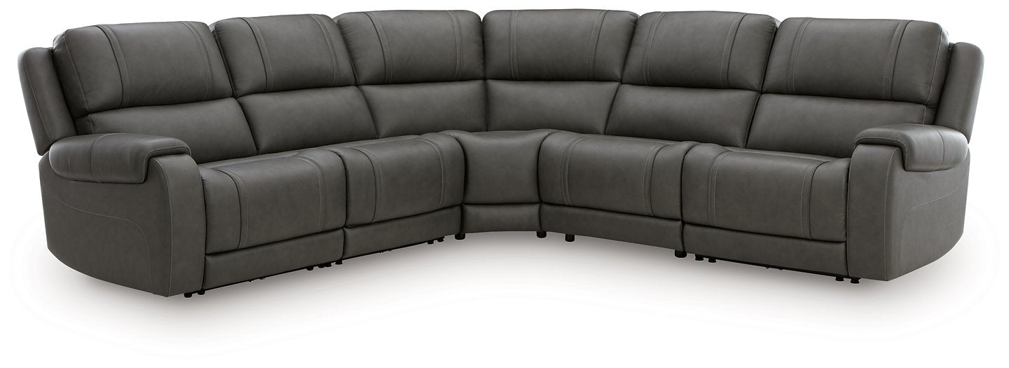 5Z - Pittson Power Reclining Sectional - Alexander's Furniture (Blairsville, GA)