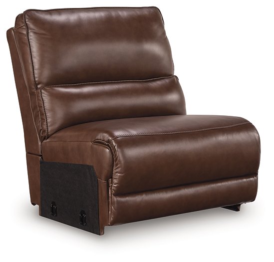 DeepWakes Reclining Sectional with Storage Console - Alexander's Furniture (Blairsville, GA)