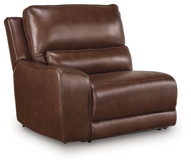 DeepWakes Reclining Sectional with Storage Console - Alexander's Furniture (Blairsville, GA)