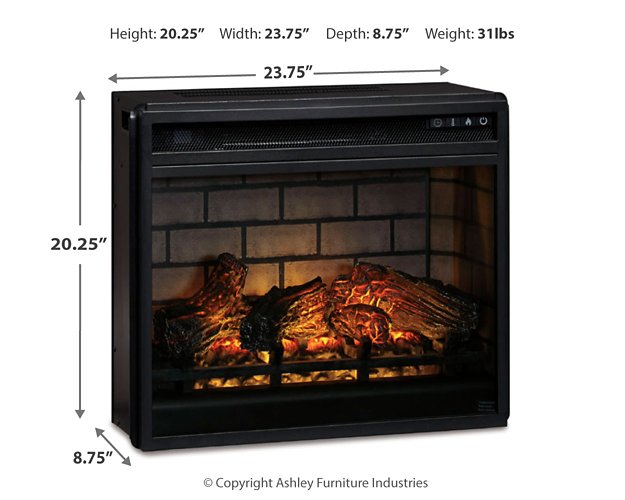 Entertainment Accessories Electric Infrared Fireplace Insert - Alexander's Furniture (Blairsville, GA)