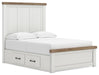 Ashley Savonport Full Panel Bed with Storage